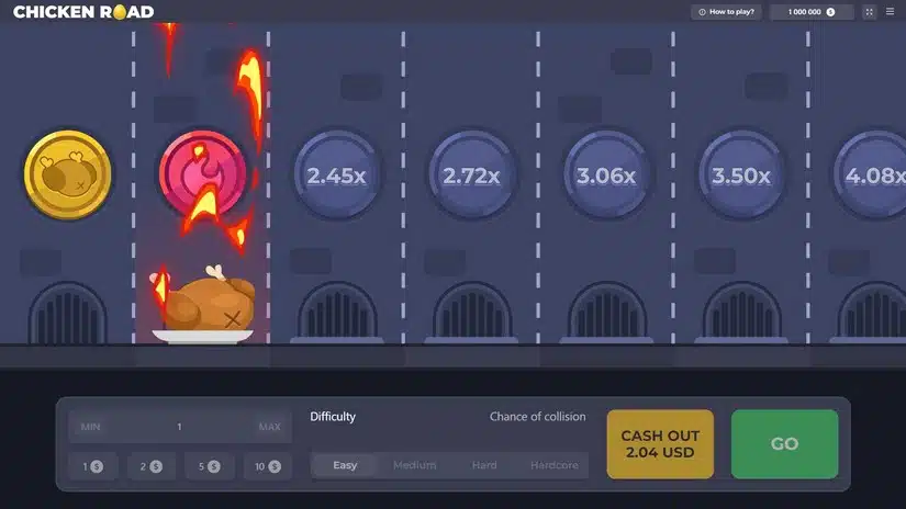 Versione demo del gioco Chicken Cross